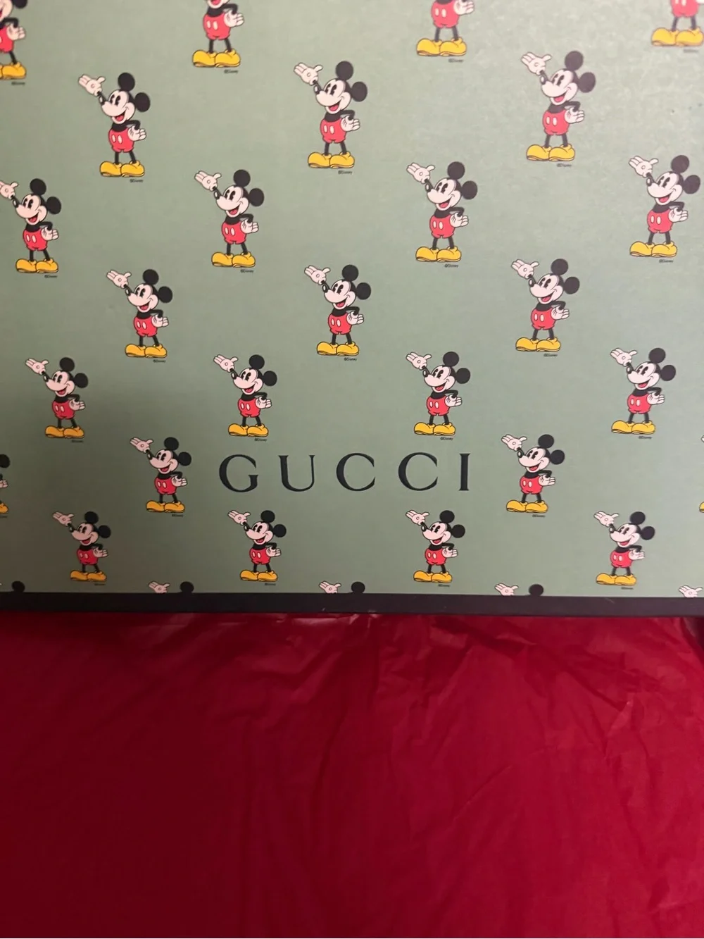 NWT Gucci x Disney Mickey Mouse Allover Print Scarf